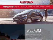 Tablet Screenshot of coenegrachts-auto.be